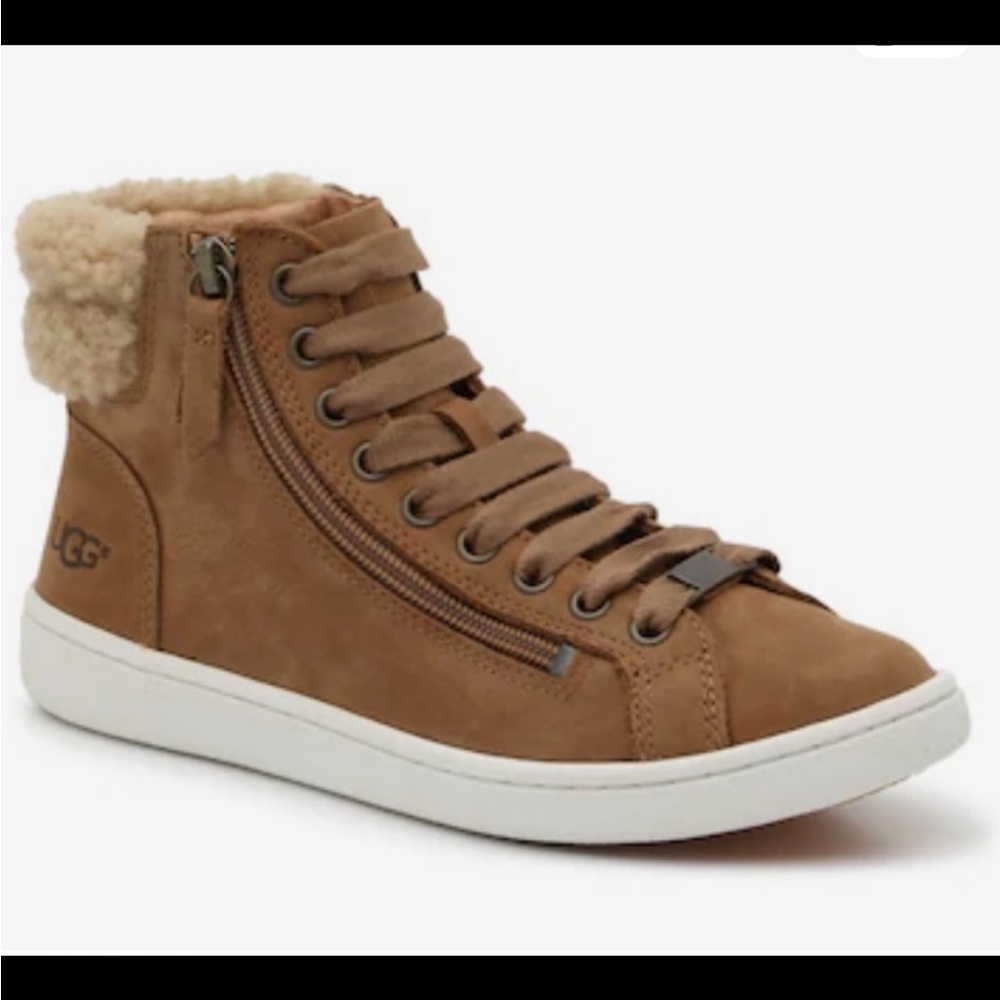 UGG Tan Lace Up Boots
